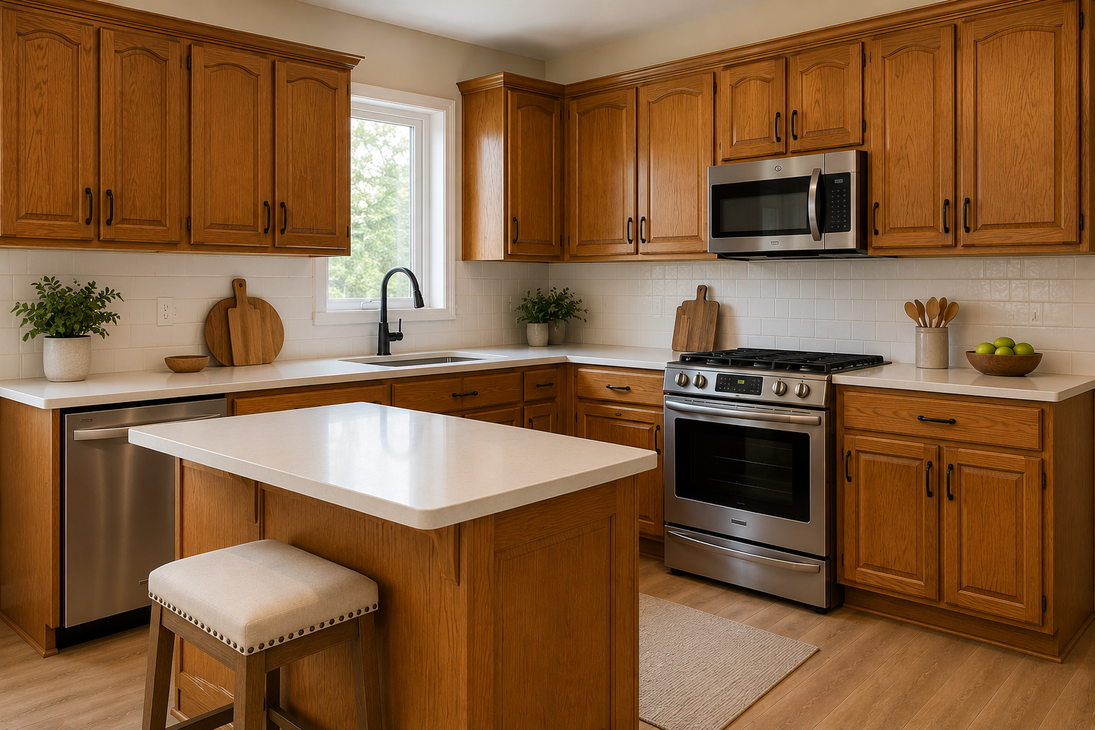 Herringbone kitchen respray